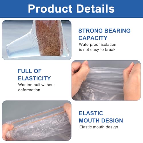 10 Pairs Shoe Covers Waterproof Disposable for Men and Women | Waterproof rain shoe covers with elastic, transparent overshoes, waterproof, disposable boot covers