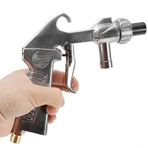 Wogoboo sandblaster kit abrasive sand blasting gun with attached hose and metal nozzle