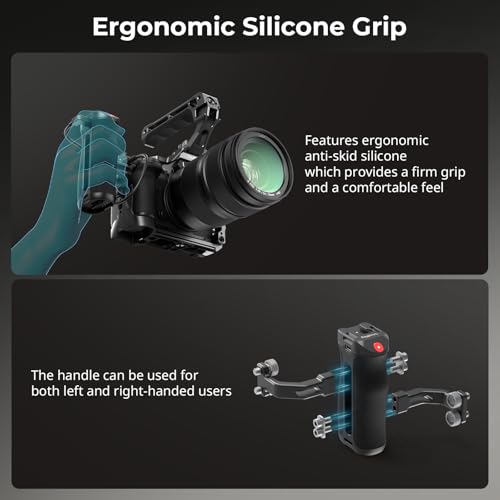 SmallRig Threaded Side Handle with Record Start/Stop Trigger, 3 Cables