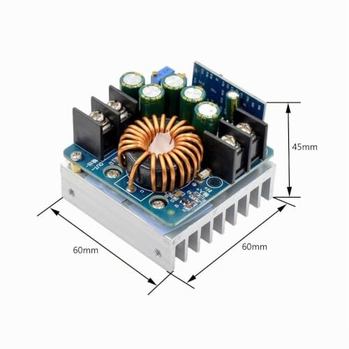 High Power Step Down Converter, 400W DC-DC 10.5V-60V to 0-45V Adjustable Supply Module, Buck Power Regulator Module