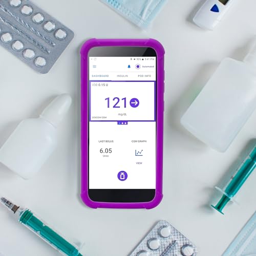 Omnipod 5 Silicone Protective Case, Shockproof Omnipod 5 PDM Case to Protect Your Omnipod 5 Pod Case Receiver from YOUSHARES (Purple) purple