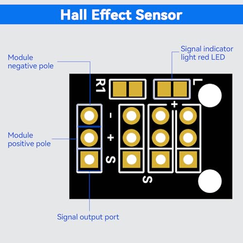 20pcs RANSANX KY-003 Hall Effect Magnetic Sensor Module with A3144E sensor for Arduino DIY projects