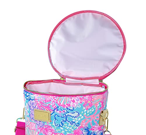 Lilly Pulitzer Insulated Soft Beach Cooler with Adjustable/Removable Strap and Double Zipper Close Splendor in the Sand
