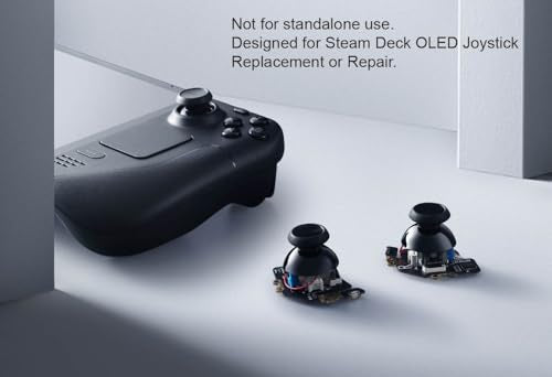 GuliKit Analog LCD (Type A&B) Joystick For Steam Deck, Hall Effect No Drift Magnetic Thumbstick Replacement, No Soldering, One-Key Calibration, Right & Left Repair Kit with Caps (Not Fit OLED)-SD02 Steam Deck LCD