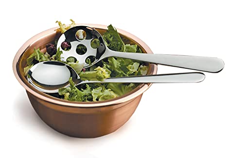 RSVP International Endurance Kitchen Collection Salad Serving Set, Dishwasher Safe, Set of 2, Stainless Steel