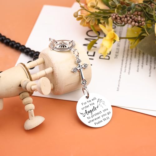 Car Cross Charms Christian Car Accessories Rear View Mirror Hanging Decor