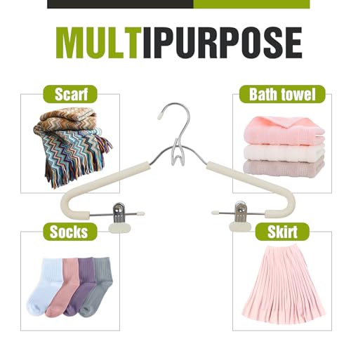 Foam Padded Clips Hooks Women Men Clothing Suit Pack Pants Hangers Beige 5 Beige 5 Pack Pants Clips