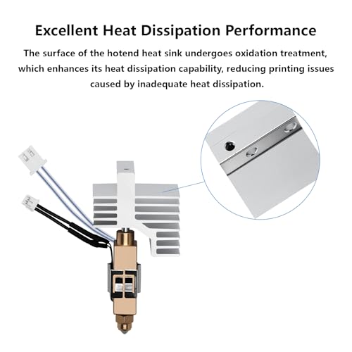 0.4mm Hotend Kit for Centauri Carbon, 3D Printer Ceramic Heater Print Head Extruder Hot End Kit Heating Block Kit for Elegoo Centauri