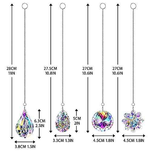 Rainbow Crystal Prisms Suncatchers for Window Indoor Hanging