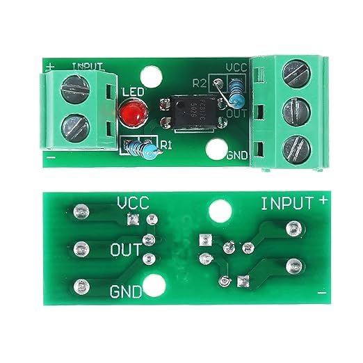 PC817 1 Channel Optocoupler 12V Optical Isolator Module Input 3-5V 1CH Insulated Current Transformer Board Pack of 2