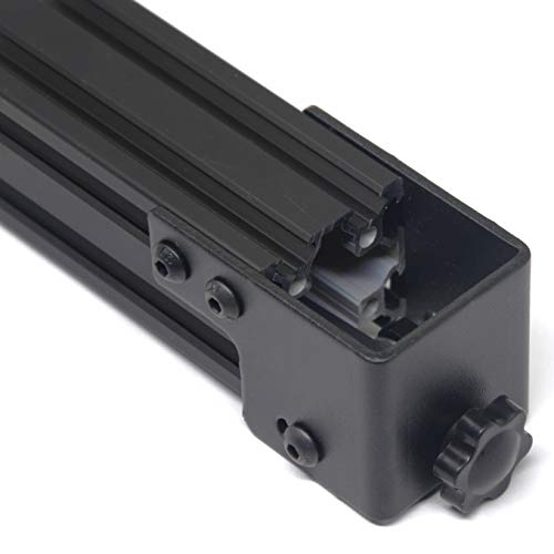 Upgrade Y-axis Synchronous Belt Stretch Straighten Tensioner for Creality Ender3 Pro/Ender3 V2/CR-20 Pro Double Slot Aluminum Profile 40x40mm (4040, Black) 4040