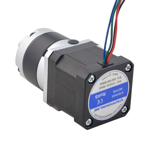 STEPPERONLINE Nema 17 Stepper Motor L=39mm Gear Ratio 10:1 30arcmin MG Series Planetary Gearbox