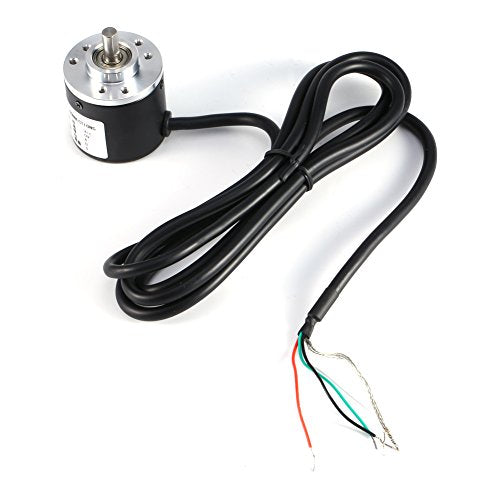 600P/R Incremental Encoder, 2-Phase Photoelectric Encoder, 5V-24V, Wave 6mm Encoder, Wide Voltage Power Supplies