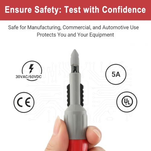 Wire Piercing Probe, Insulation Piercing Clip Set, Insulation Piercing Clip Tool for Multimeter, Voltage Voltmeter Thermometer Testing, Automobile Diagnosis, Electrical Circuit Troubleshoot (4 Pack)