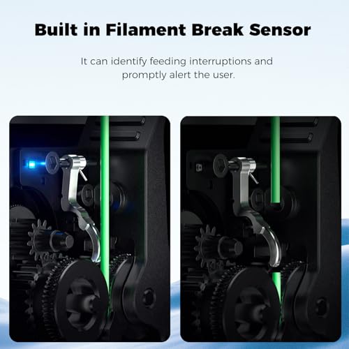 Creality K2/K2 Pro/K2 Plus Extruder Kit, Offcial 3D Printer Filament Extruder Accessories Dual Gear Extruder Assembly Set, Upgraded Drive Feed Extruder Replace Parts and Built-in Filament Break Sensor
