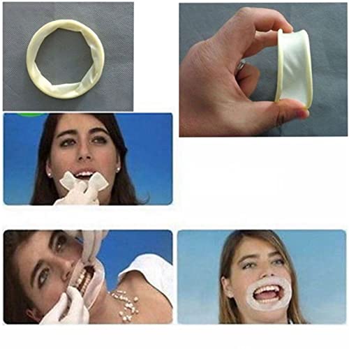 [Australia - AusPower] - 10 pcs Dental O Shape Rubber Dam Mouth Opener, Intraoral Cheek Retractors for Surgery Tool White 