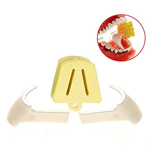 Angzhili 3 Size Dental Mouth Prop & 6 Pcs Tongue Guard Kit, Intraoral Support Dental Bite Block,Occlusal Pad