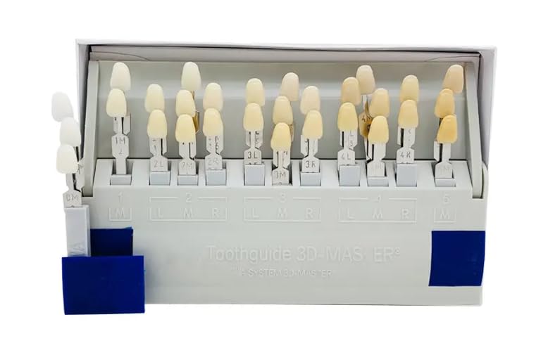 [Australia - AusPower] - Dental Shade Guide 3D Master | 29 Colors Including Bleaching Shades for Veneers & Esthetics | Professional Tooth Color Matching Tool for Accurate Dental Shade Selection 