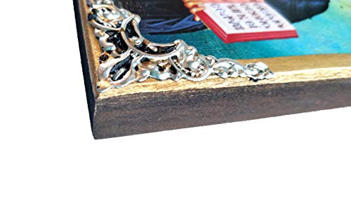 Wooden Greek Christian Orthodox Wood Icon of Jesus Christ / OP10