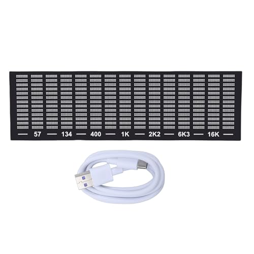 Fockety LED Display, Audio Spectrum Analyzer Display, USB LED Music Spectrum for Car Playroom, Precise Sound Level Meter for Musicians and Audio Enthusiasts