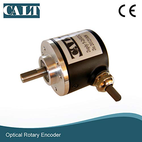[Australia - AusPower] - 38mm Outer Diameter 6mm Solid Shaft Rotary Encoder 2000 PPR 5V Line driver Output 2000PPR Line driver with 5V 