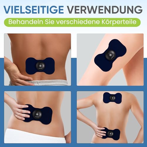 Med-Fit Butterfly Wireless TENS Self Adhesive Electrode - Versatile, Durable and Hassle-Free Pain Relief (Black, Butterfly 3-Pack) Butterfly 3 Pack Black