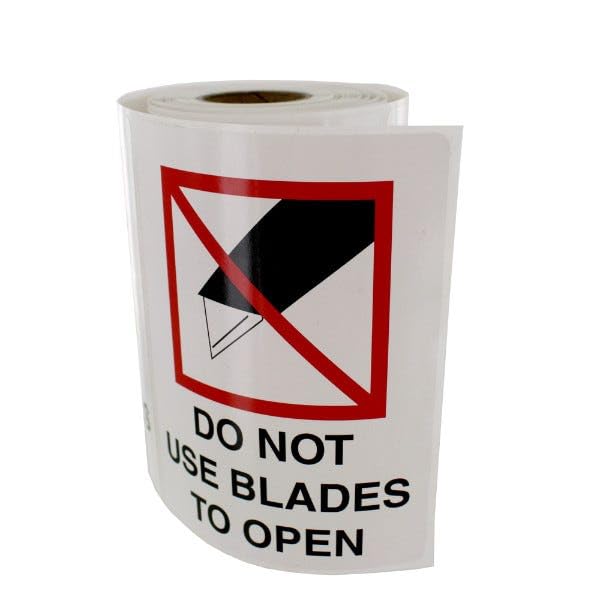 Do Not Use Blades to Open Labels