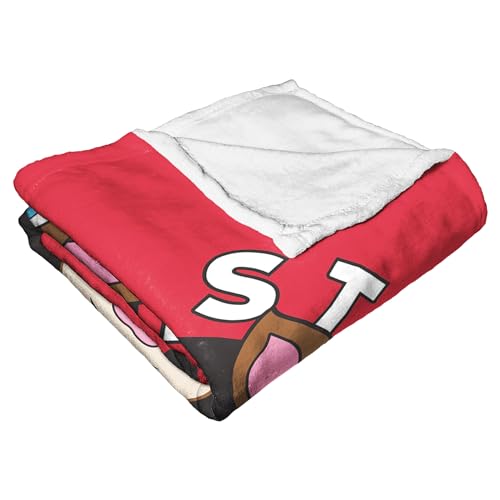 Northwest NHL Unisex-Adult Silk Touch Throw Blanket Carolina Hurricanes 50" x 60" Mascot Love