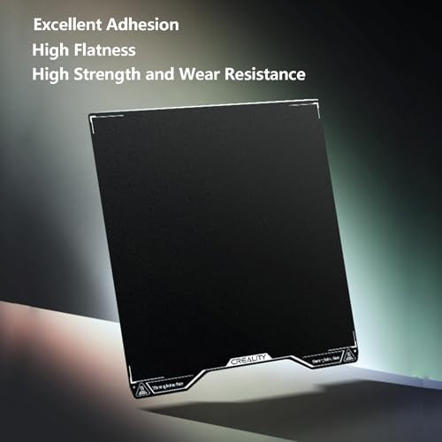 Creality Hi Epoxy Resin Build Plate, 280X265mm Flexible Spring Steel Plate Printing Bed Platform for Creality Hi, Epoxy Resin Particle Coating, Heat-resistant & Wear-resistant