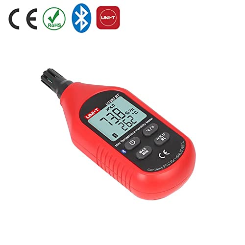 [Australia - AusPower] - UNI-T UT333BT Mini Temperature and Humidity Meter with Bluetooth, -10°C-60°C/-10.0°C-60.0°C, 0%RH-100%RH 