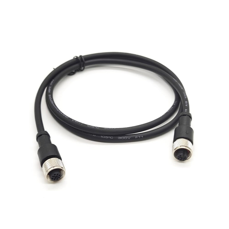 [Australia - AusPower] - M12 Connector 5 Pin A-Code Female to Female Double Ended Cable 1M/3.3ft 5 Pin A-Code Female to Female 1M/3.3ft 