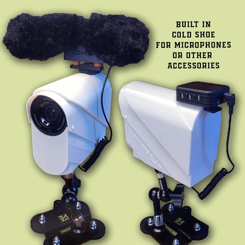 US Designed & Veteran Made - Protective Clam Cover for The AVKans Go Wireless Camera | White Thermoplastic Material Blocks Sun & Prevents Overheating for Outdoor & Sports (Baseball & Softball)
