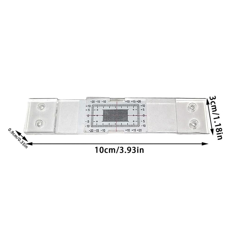 Crack Monitor, Wall Tear Meter, Set of 3, Gap Size, Crack Ruler, Crack Width Meter, Clear Wall Tear Meter, Acrylic Crack Monitoring Protocol for Measuring and Recording