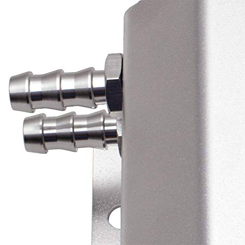 Universal 1L Aluminum Alloy Car Radiator Coolant Expansion Tank with Drain Plug 1000 ml