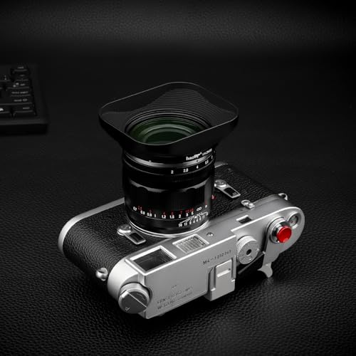 Haoge LH-ZM32 Bayonet Metal Square Lens Hood Shade Compatible with Carl Zeiss Distagon T 1.4/35 35mm f1.4 f/1.4 ZM Lens Black [Square - Black]