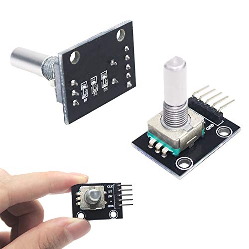 Rotary Encoder Module KY-040 360 Degree Rotary Encoder, Rotary Angle Encoder, with Push Button (Pack of 5)