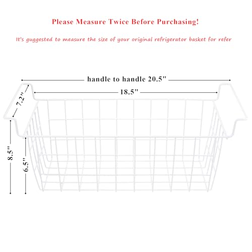 Chest Freezer Organizer Bins 20.5in Metal Wire Baskets 20.5 inch