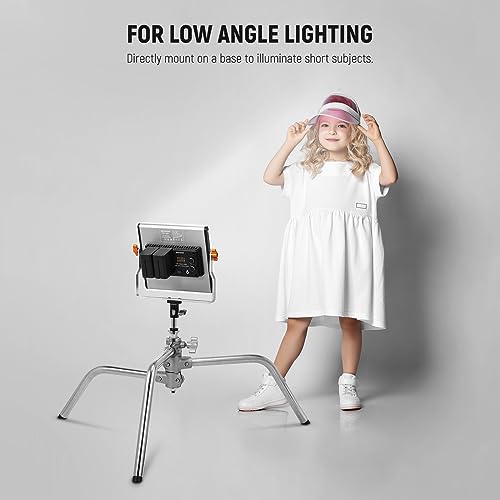 NEEWER Junior to Baby Pin Adapter, 1-1/8"/28mm Junior Male Stud to 5/8"/16mm Baby Male Stud Stand Adapter for C Stand, Heavy Duty Light Stand, TV Clamp, Turtle Base, UA027