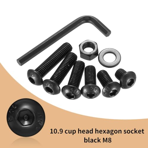 WUJIAQIU M8 hex screws, nuts and bolts assortment kit with 115 pieces