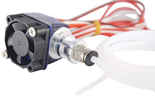 V6 Hot-End Kit: All Metal + Teflon J-head Bowden 0.4mm nozzle Teflon hose fan PC4-m6 Push-Fit 1.75mm - 3D printer: Anycubic Creality Anet and others V6 Hotend Kit Rev.2