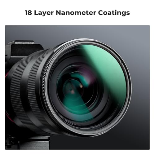 K&F CONCEPT 72mm Black Diffusion 1/4 Filter + Lens Cap