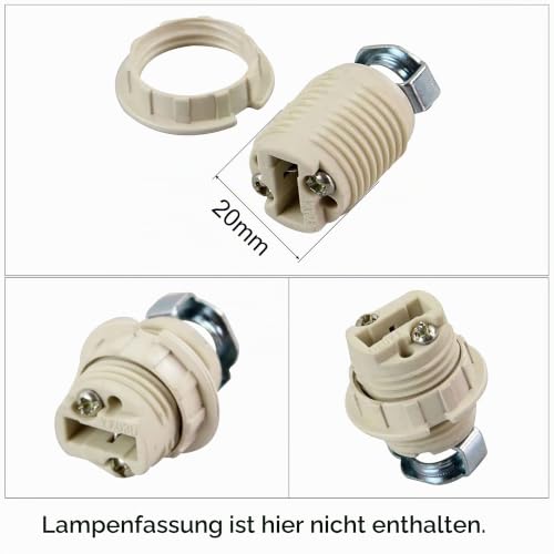 sourcing map G9 Lamp Holder Rings Lampshade Holder White Pack of 5 | Adaptor ring replacement part for lights