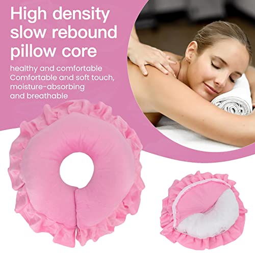 Dioche U Shaped Neck Support Cushion | Soft Table Bed Face Pillow for Beauty Salon & Spa Massage | Ergonomic Cervical Support with 360° Pressure Relief | Luxurious Travel Neck Pillow