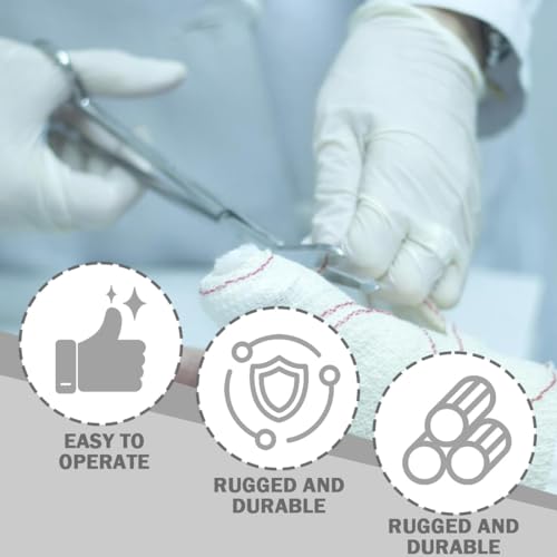Ostomy Accessories Pouch Scissors with Blunt Round Tip for Colostomy Care, Stainless Steel, 110 mm, Pack of 1
