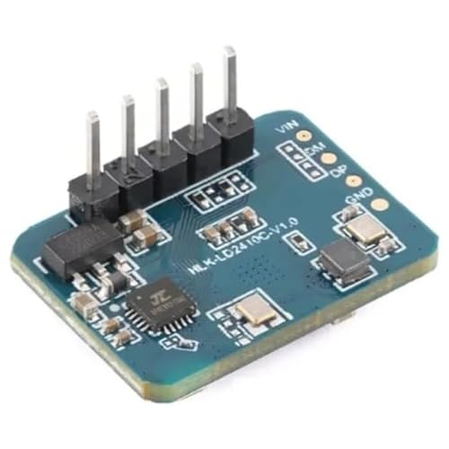 1 x human micro motion detection millimetre wave sensor LD2410C | and 24 GHz frequency radar principle frequency modulation continuous wave (FMCW) waveform radar sensor module