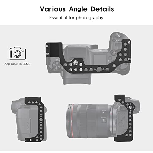 EOS R Camera Cage, EOS R Cage for Canon EOS R Camera Case Camera Rig Cold Shoe