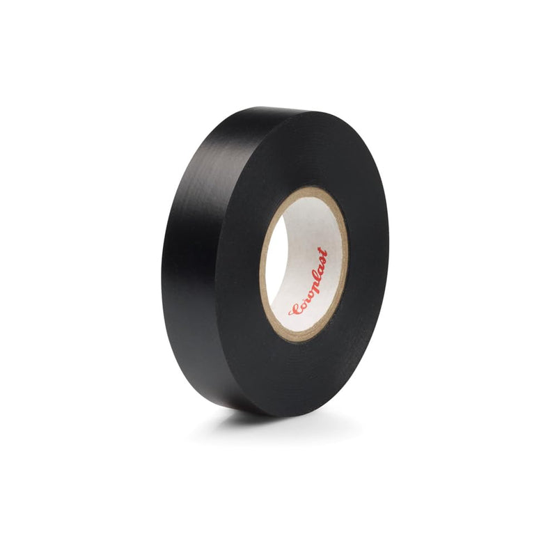 Eurotech Coroplast 651MSX-19-33-BLK PVC Wire Harness Tape, Acrylic Adhesive, Black, 0.15mm Thick, 19mm Width, 33m Length, Class A Abrasion Resistance, -25 to 125C