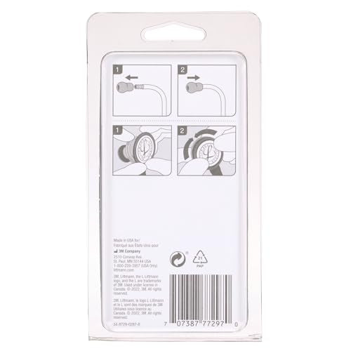 Littmann Replacement Parts Set for Classic II SE, 40006, Gray | Contains small soft sealing snap-tight eartips and adjustable diaphragm. Only for Classic II SE