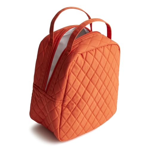 Vera Bradley Women's Premium Cotton Lunch Bag, Koi Orange, One Size