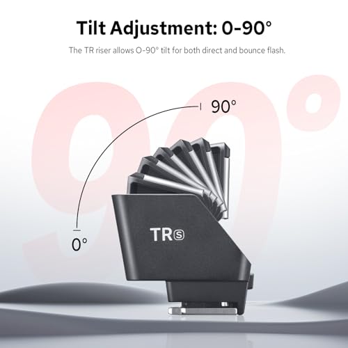 Godox TR-S TTL Hot Shoe Riser for Sony, with 6 Adjustment Levels (0-90°) TTL Function HotShoe Extender Mount Adapter for Godox TTL Mini Flash iT20 iT30Pro